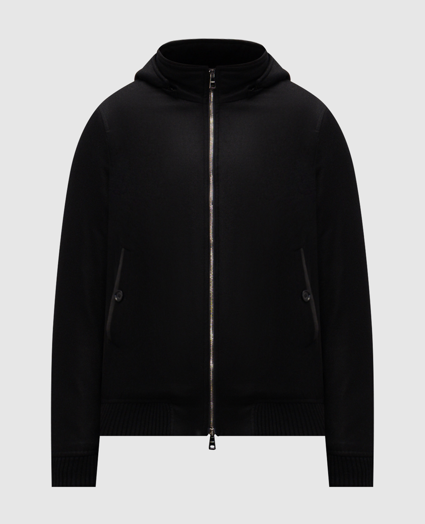 Black wool and cashmere jacket