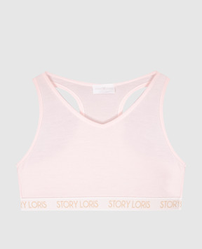 Story Loris Children's pink top with logo 25379