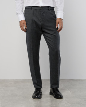 Canali Gray pants made of wool PR0125691678