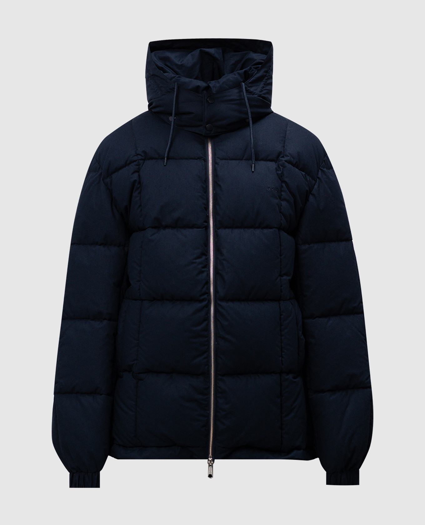 Blue Kyle jacket with logo embroidery A.P.C