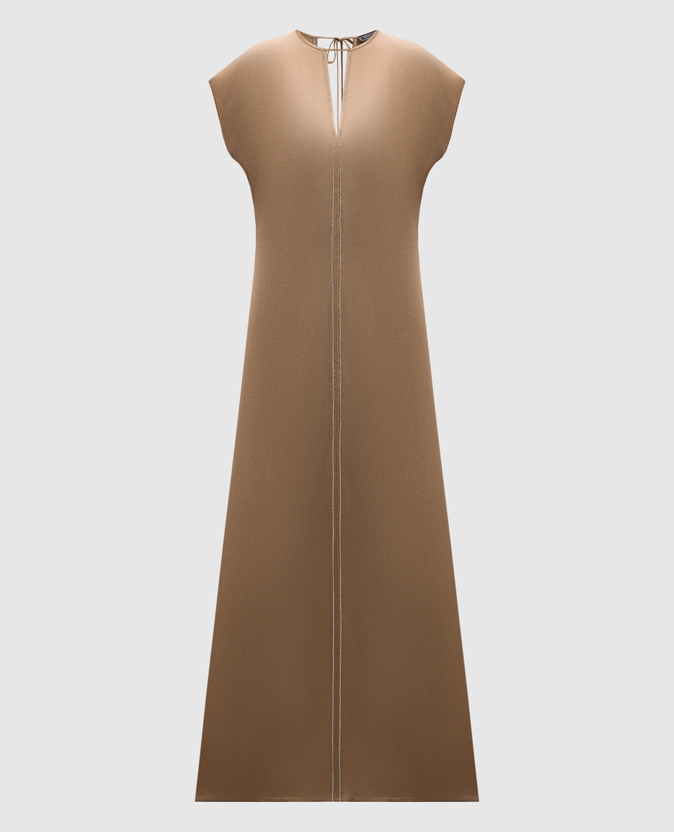 

Beige midi dress with monil chain Peserico
