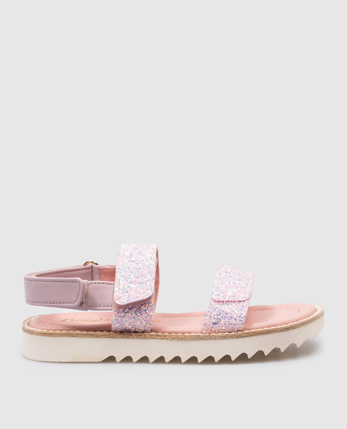Children's pink combination sandals esti with glitter pretty ballerinas