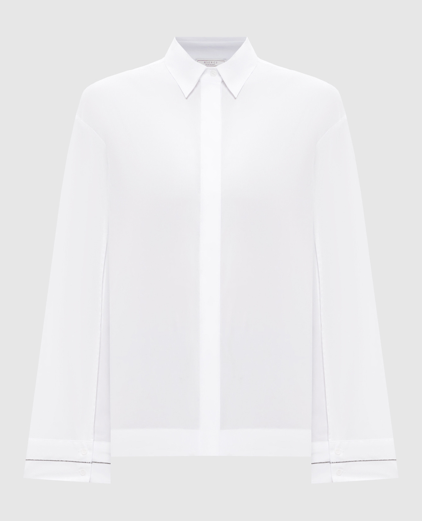 White shirt with a monil chain Peserico