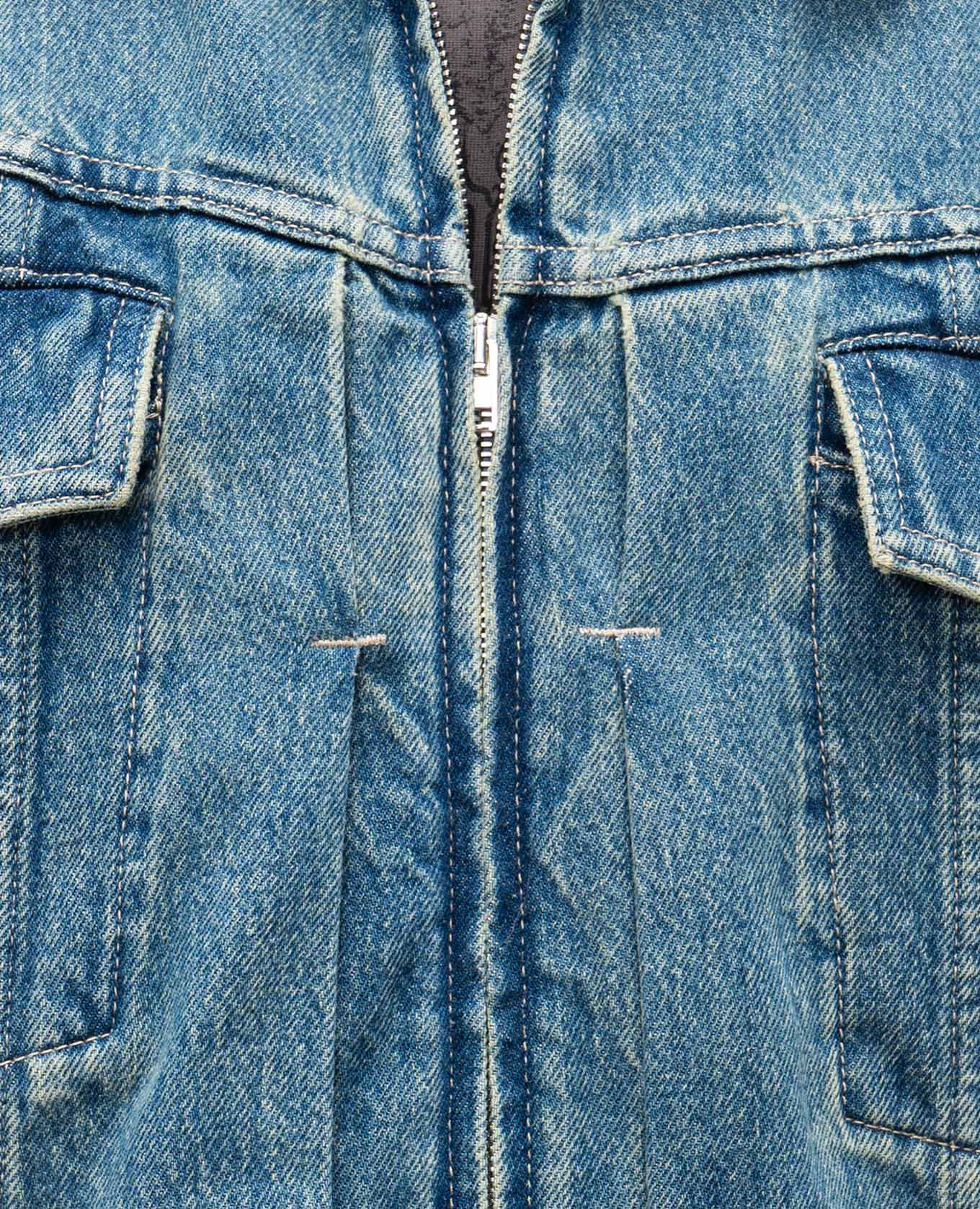 Blue denim jacket with a worn effect Vetements 5