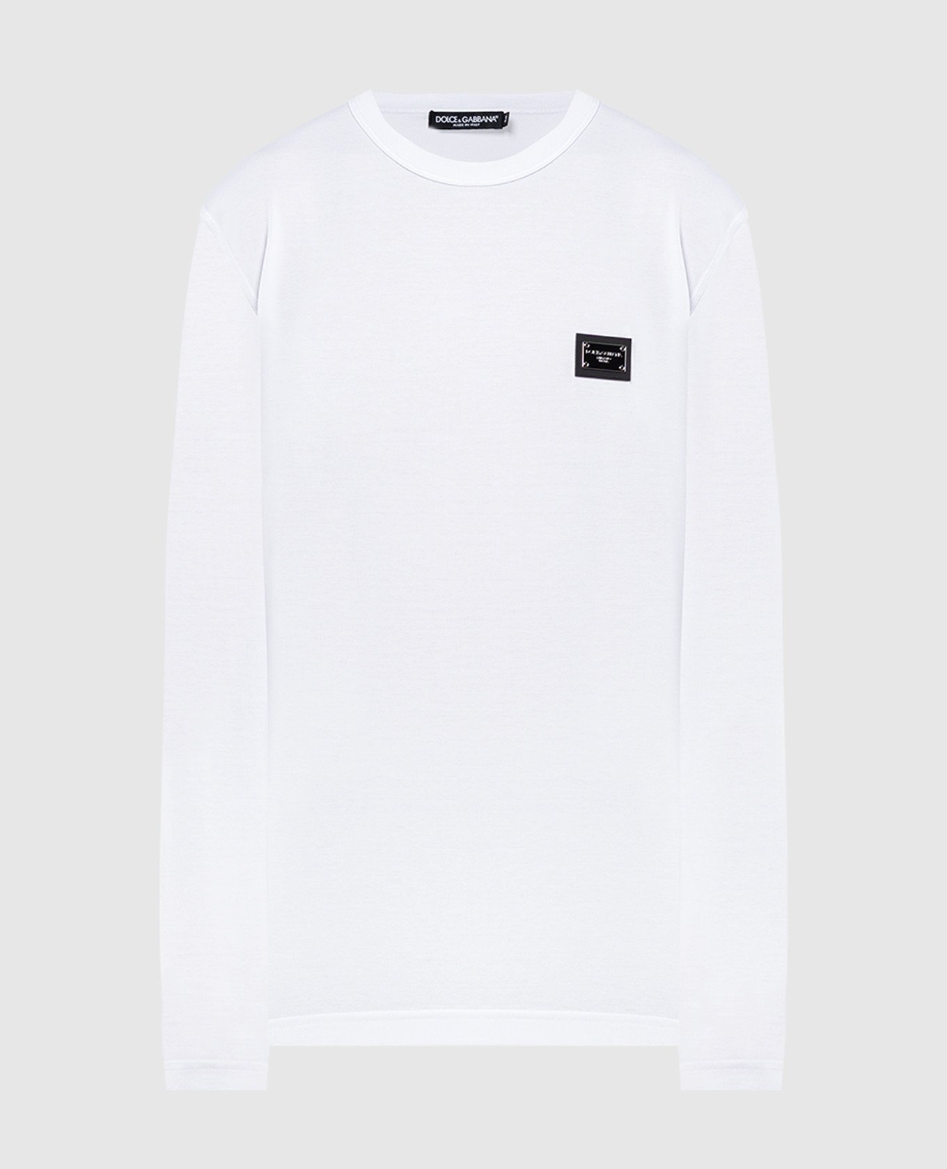 

White longsleeve with metal logo Dolce&Gabbana