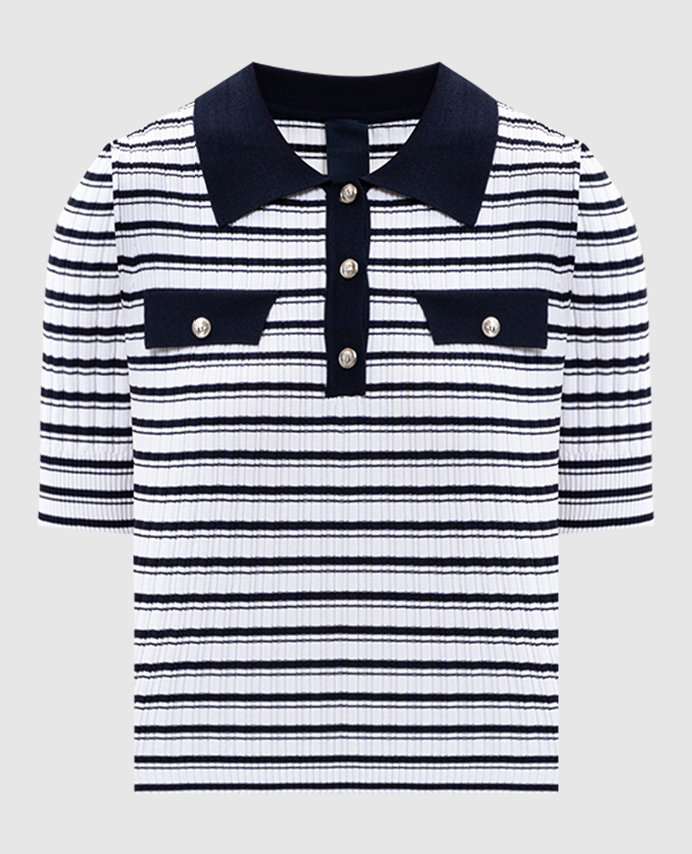 

White striped polo shirt Juun.j