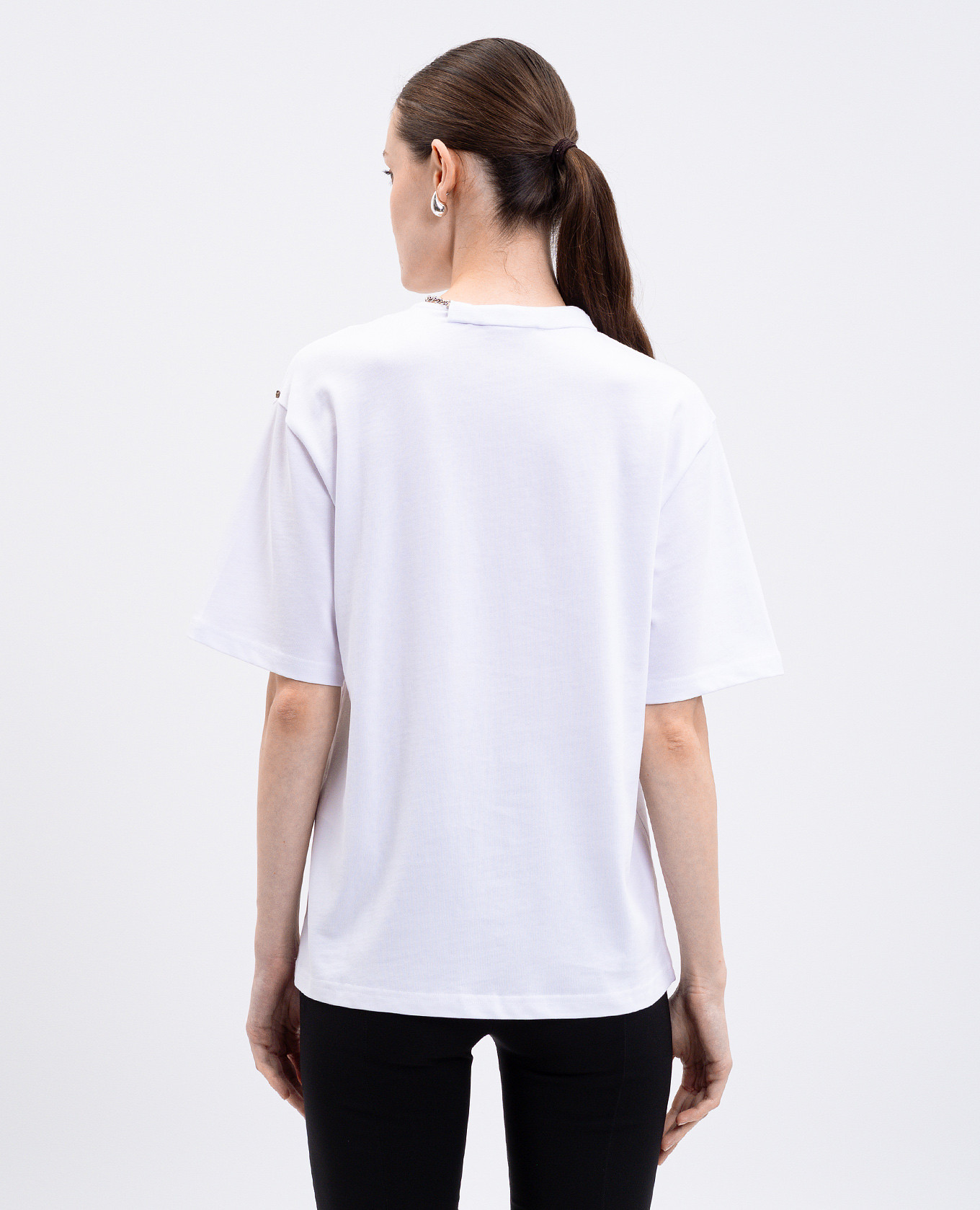 

OBLATO white T-shirt with chain Max Mara Sportmax