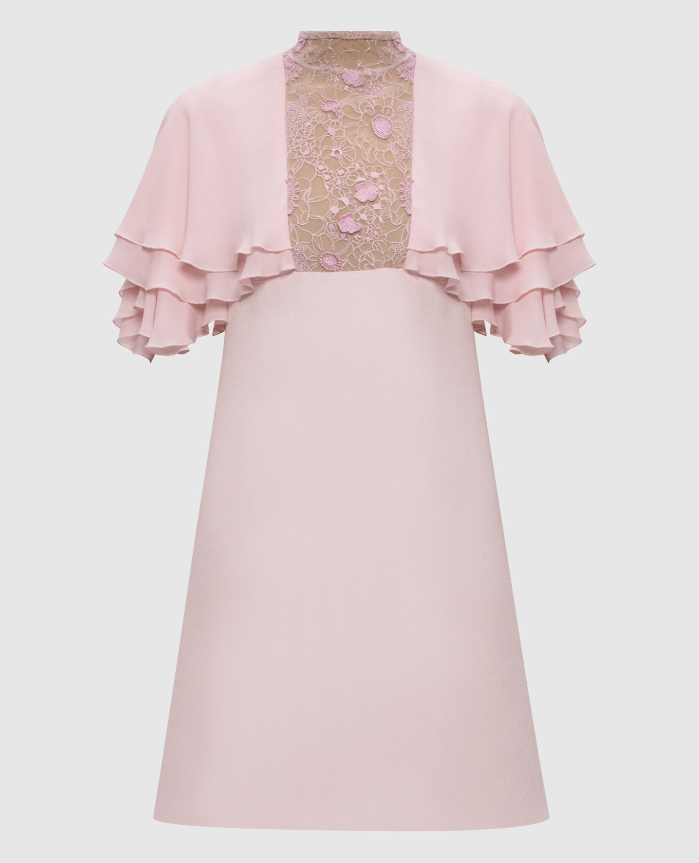 

Pink dress with floral embroidery Giamba