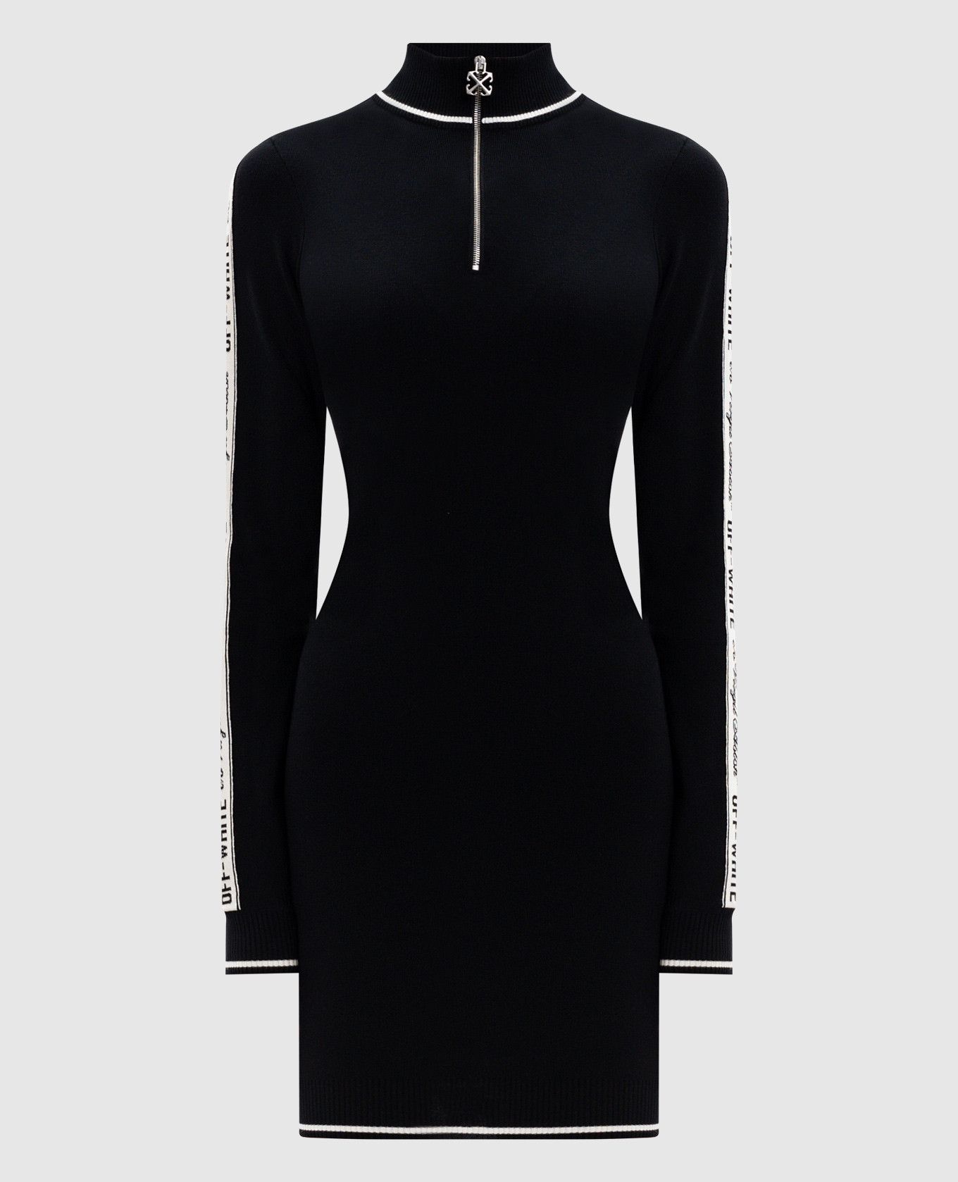 Black dress with branded braid Off-White