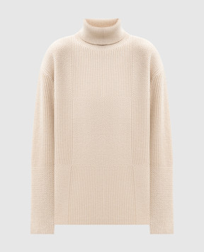 JOSEPH Beige merino wool sweater JF009291