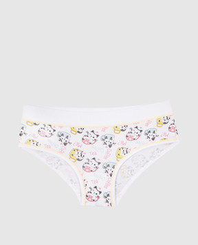 RiminiVeste Jadea children's white panties in a print with cats 491