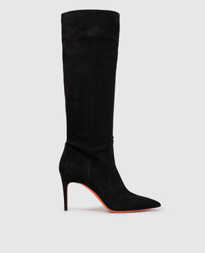 Santoni Black suede boots WSID71836HI2SAEA