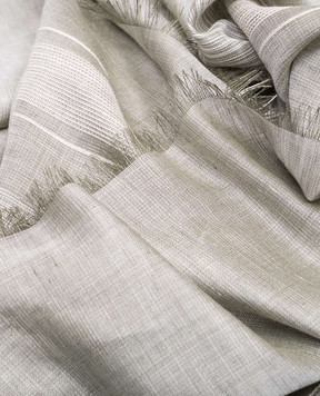 Peserico Green stole with linen and silk S31501C0CC435