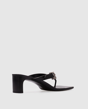 Balenciaga Bel Air black leather mules 827908WB2X1