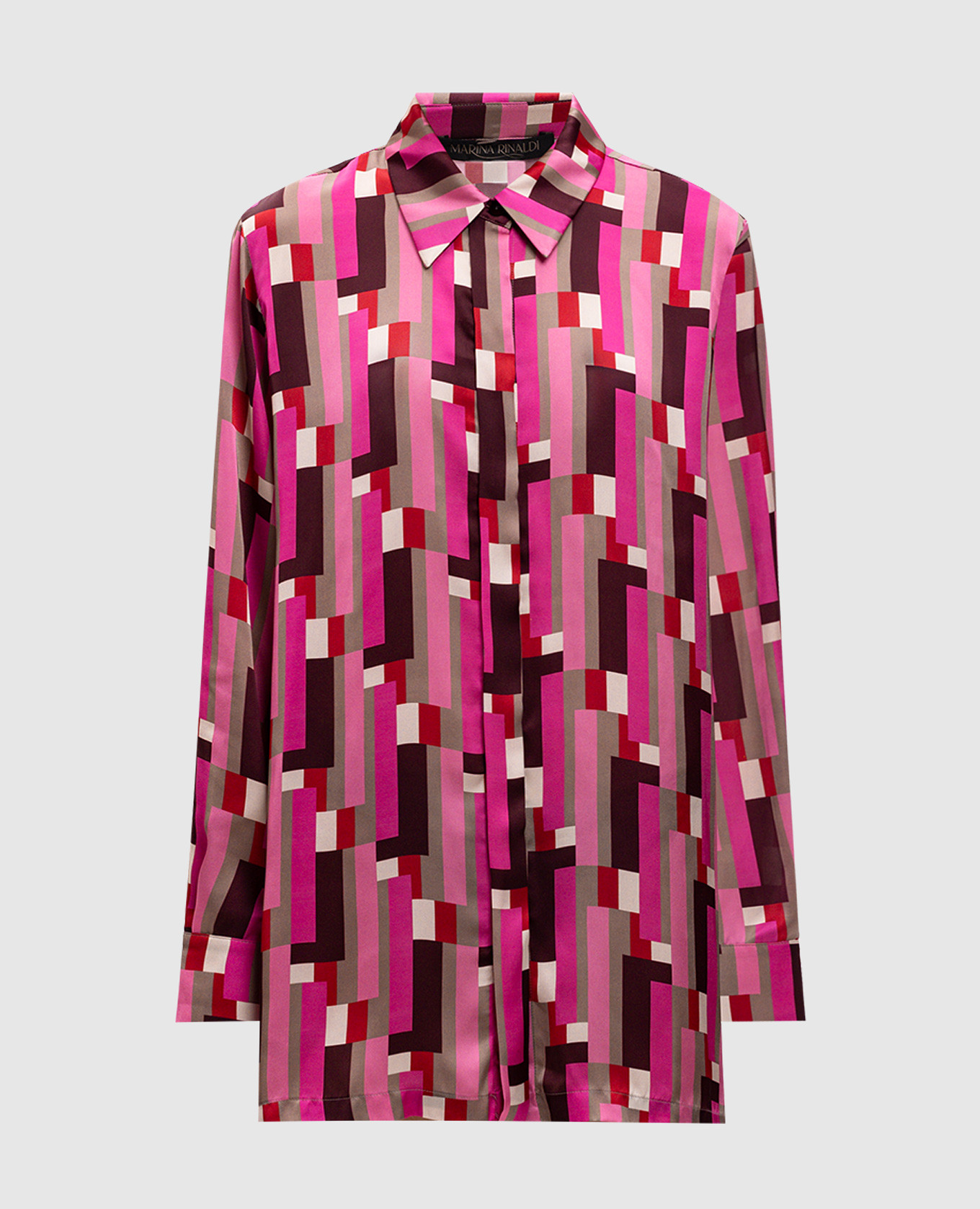 

Pink printed blouse Marina Rinaldi