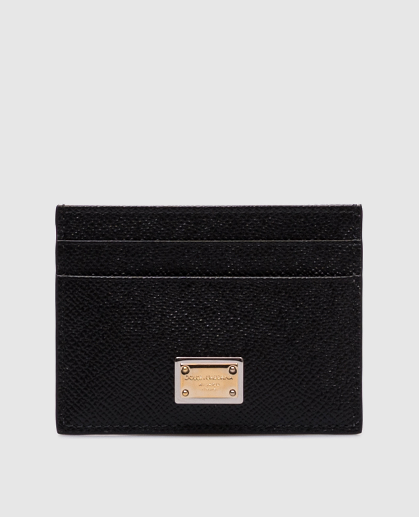 

Black leather cardholder with logo Dolce&Gabbana