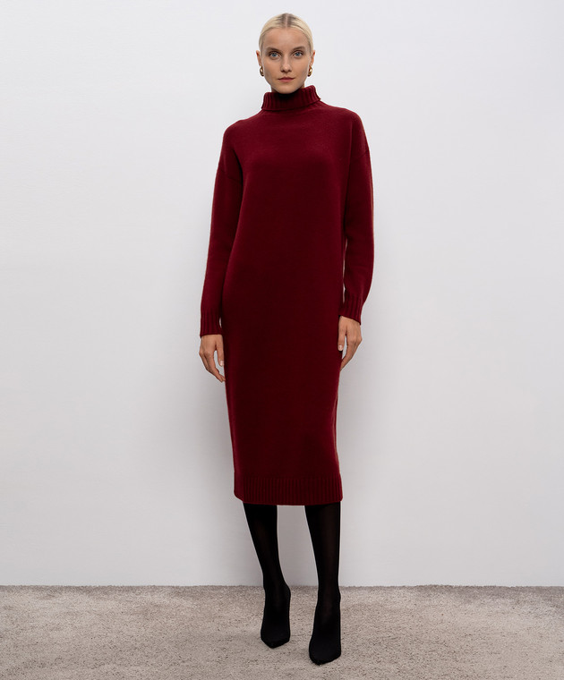 max mara burgundy dress WEEKEND MAX MARA Burgundy Women's Midi Dress