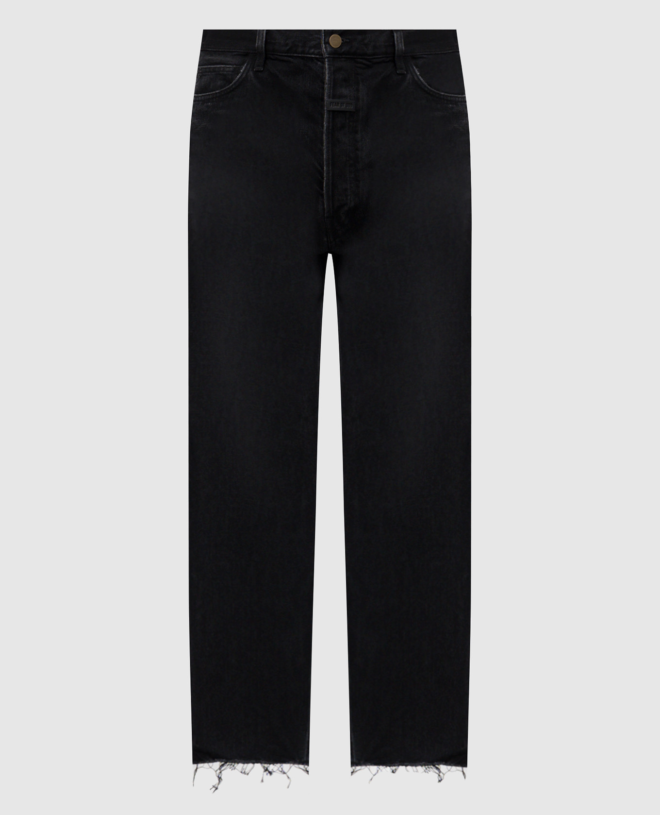 Black jeans with logo patch Fear of God
