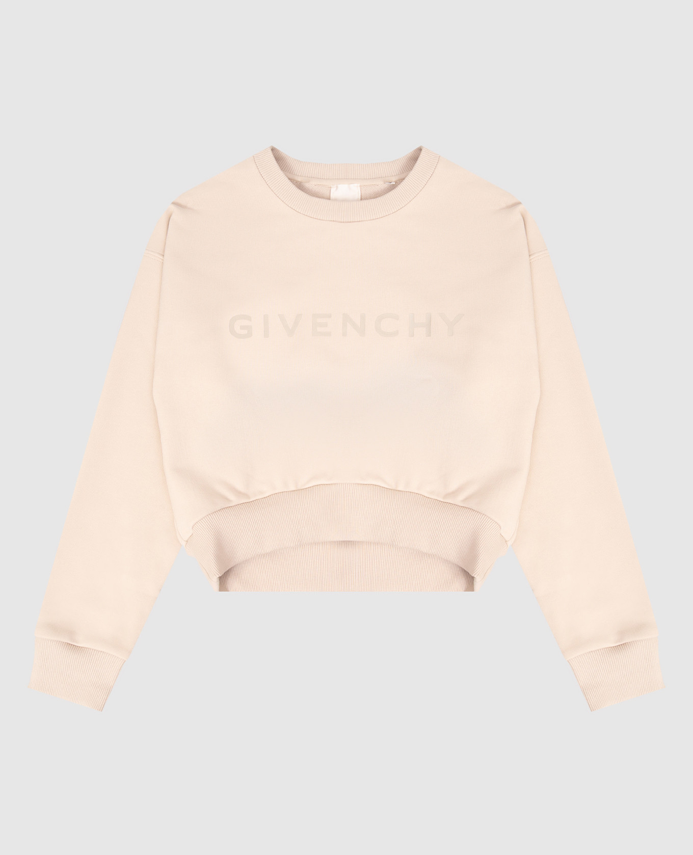 Children&#39;s beige sweatshirt with logo print Givenchy