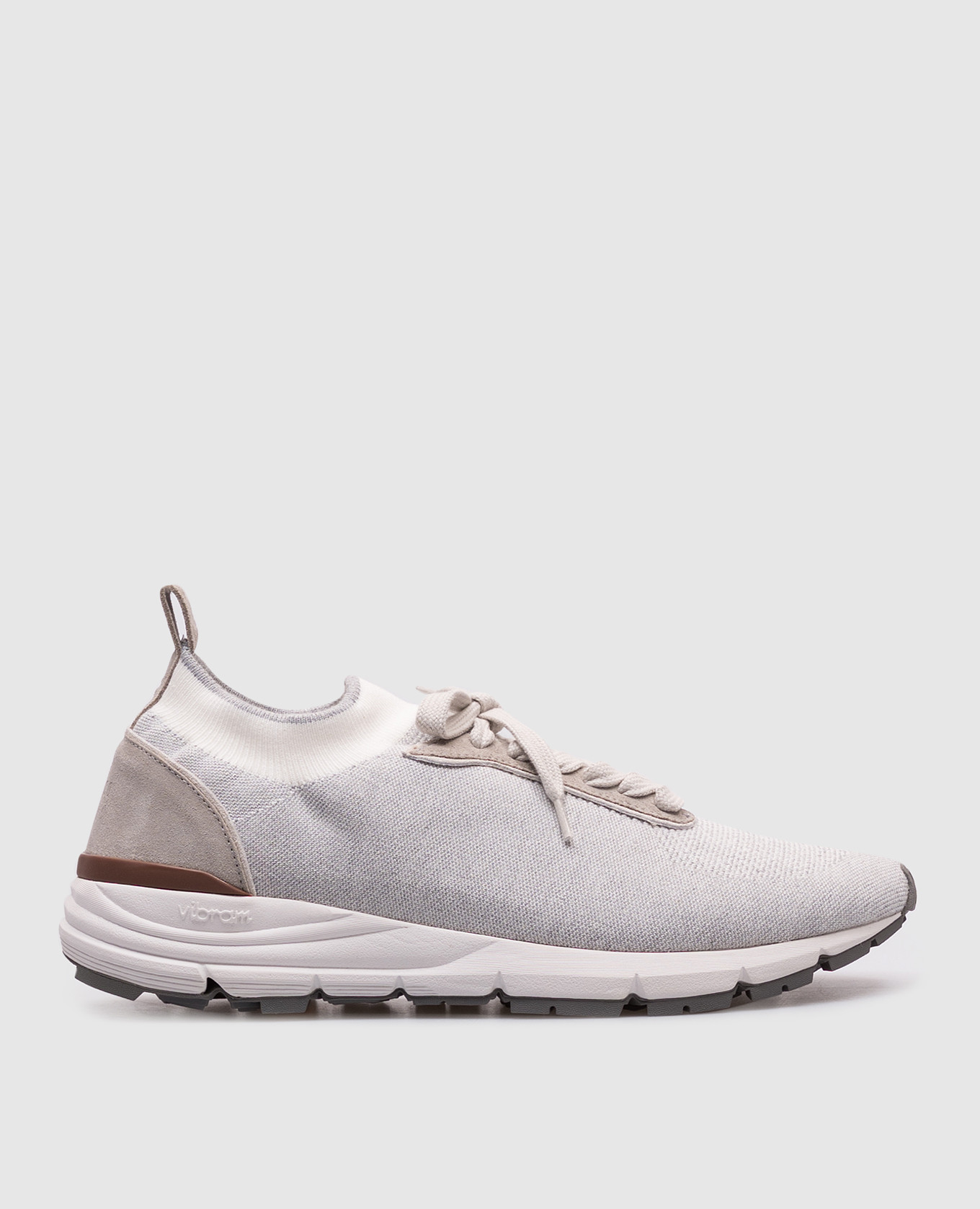Grey sneakers with logo Peserico