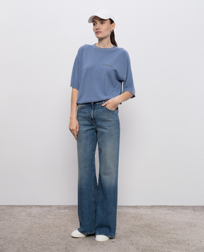 Peserico Blue cashmere jumper A99288F12K9010B