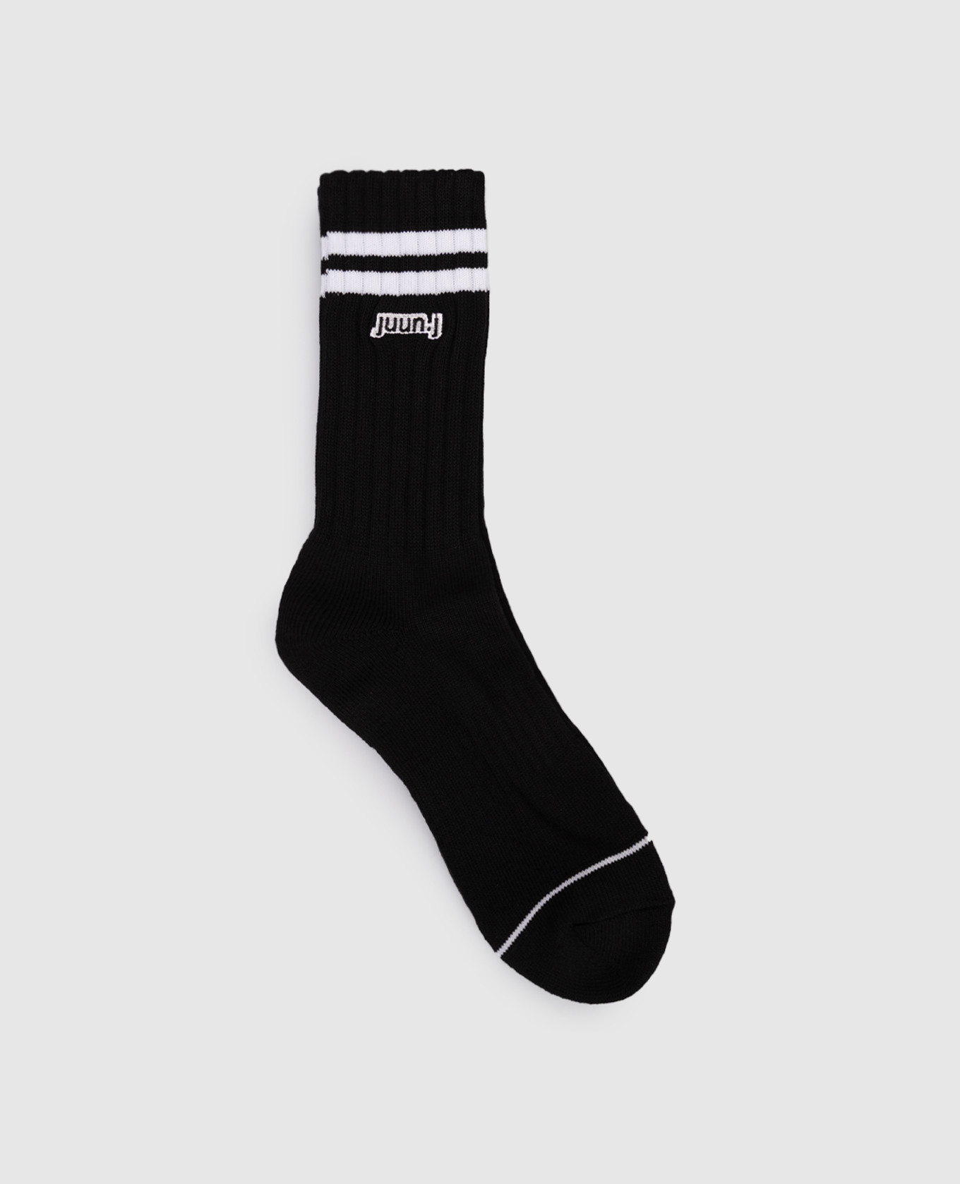 

Black socks with logo embroidery Juun.j