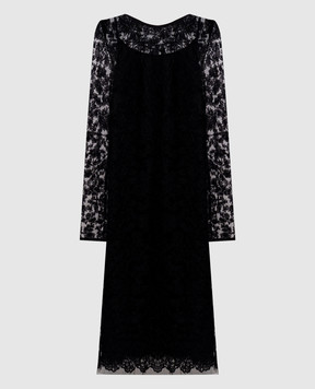 Ermanno Scervino Black lace midi dress D472Q758CSJZS