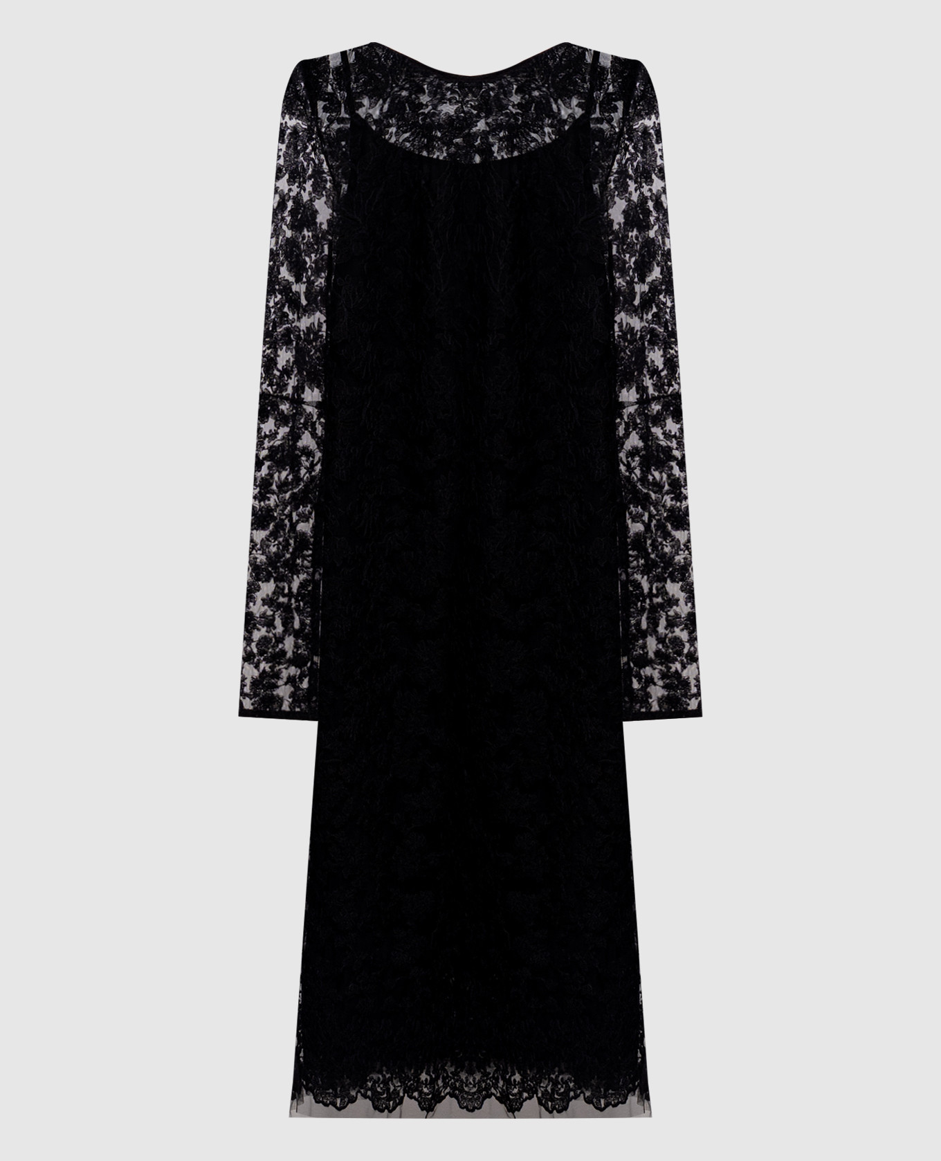 Black lace midi dress Ermanno Scervino
