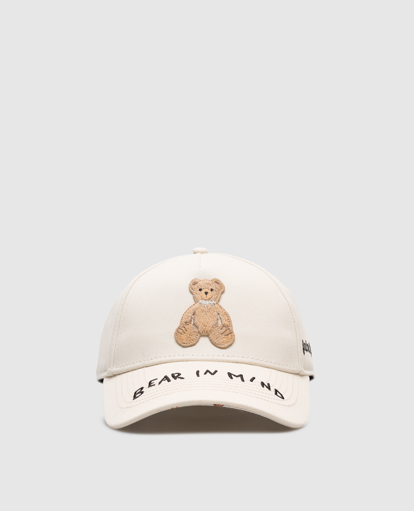 

Beige Bear in mind cap with logo embroidery Palm Angels