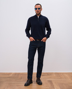 Cashmere&Whiskey Blue cashmere jumper MU8661312341R