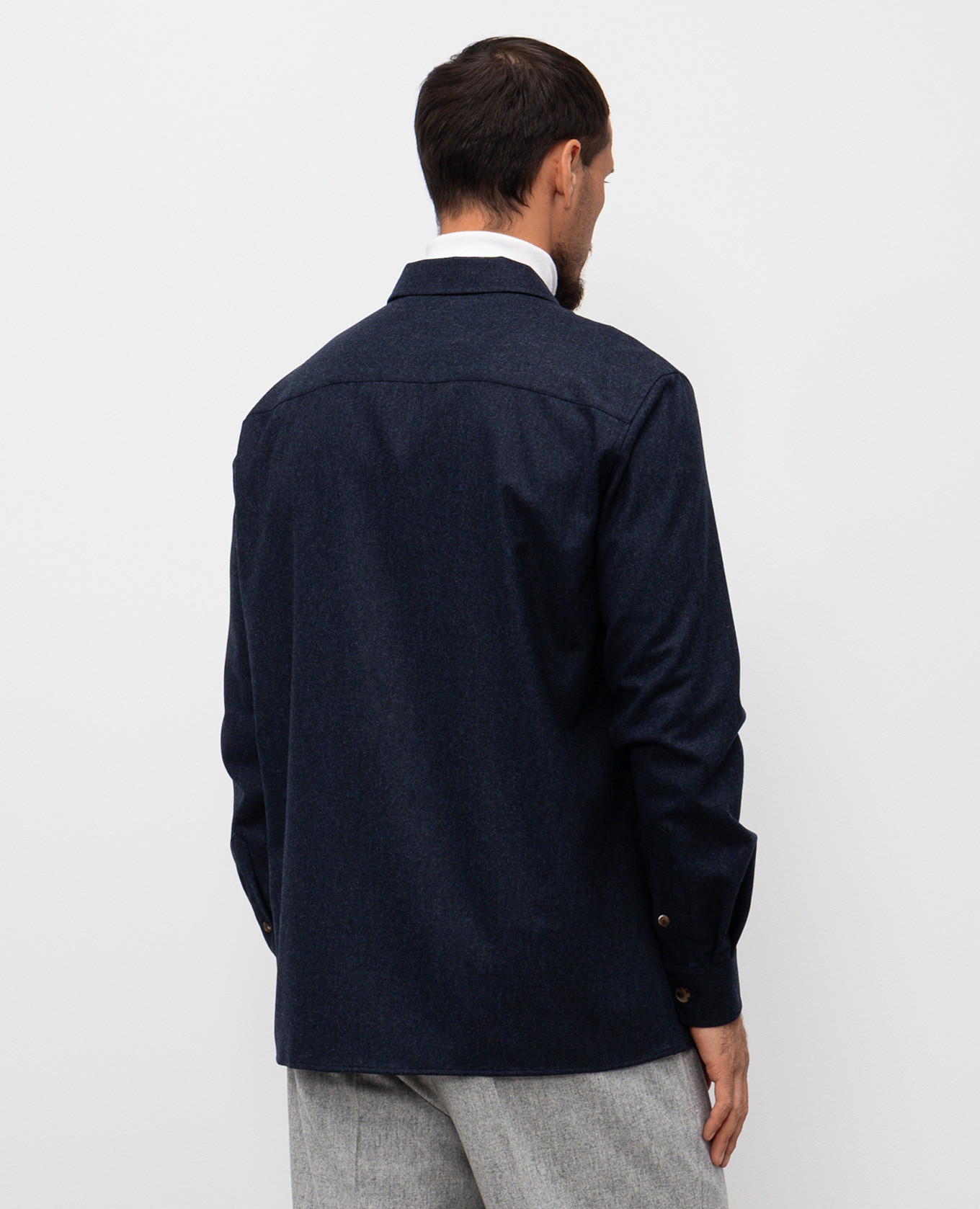 

Blue wool shirt Brunello Cucinelli