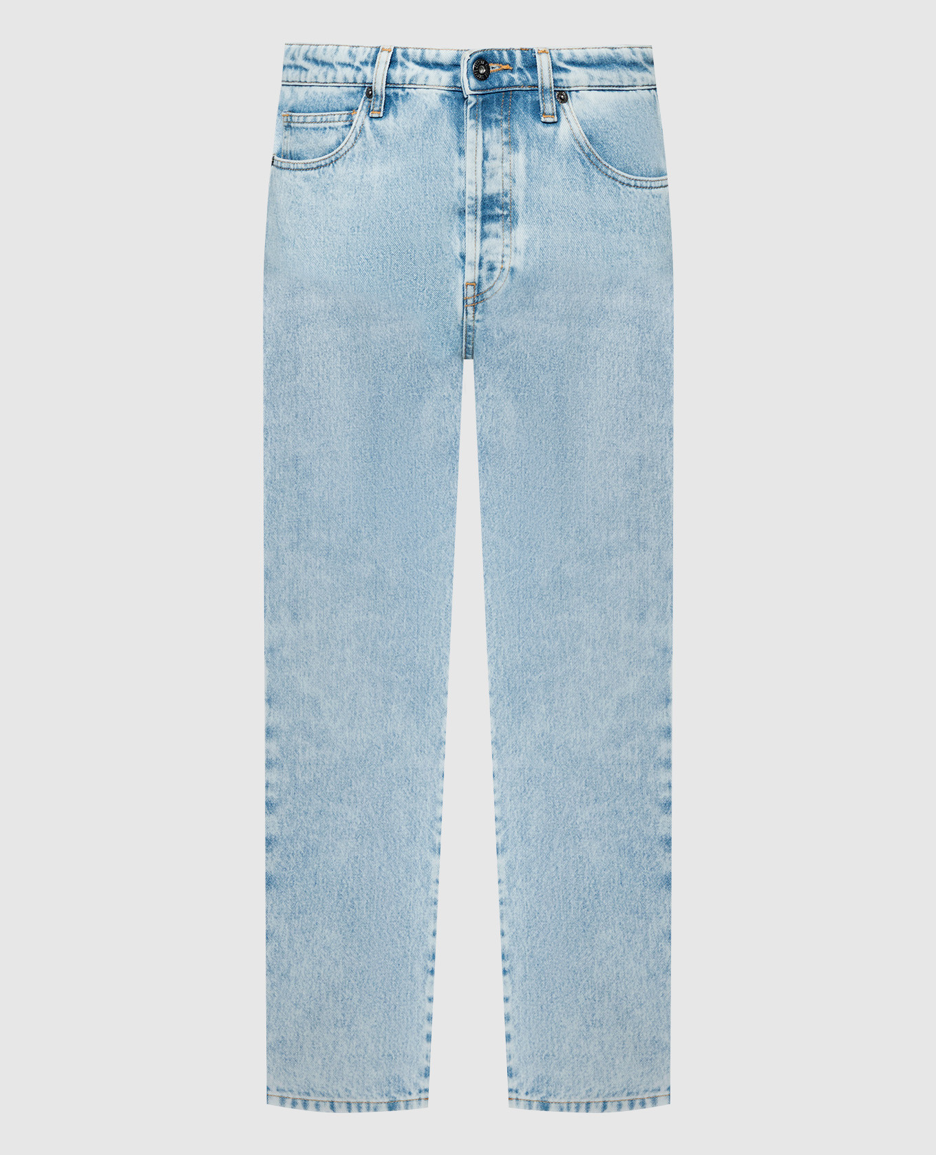 

Blue jeans with logo patch Solotre, Light blue