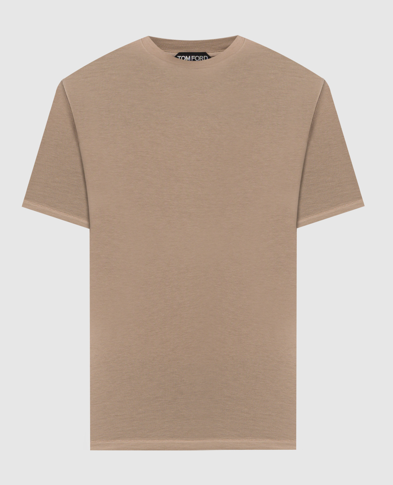 

Beige T-shirt with logo Tom Ford