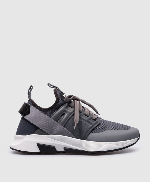 Tom Ford - JAGO gray combined sneakers J1100TOF001N - shop