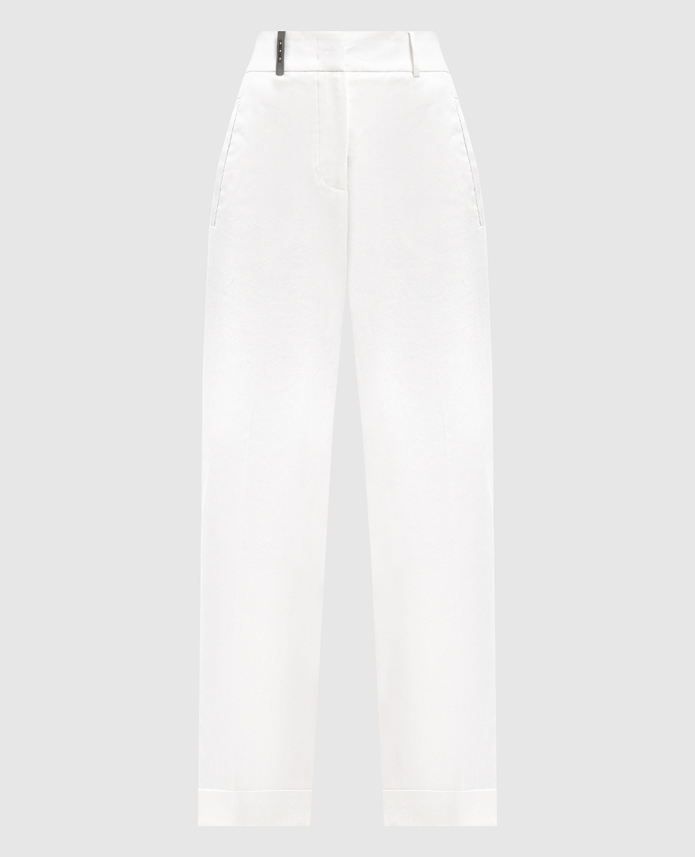 

White pants with lapels Peserico
