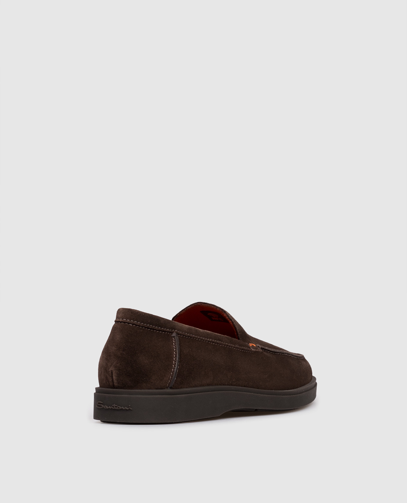 

Brown suede loafers Santoni