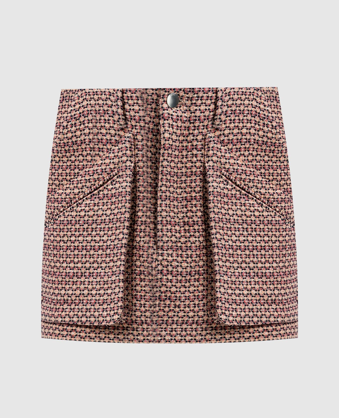 

Pink tweed mini skirt with lurex AMIRI