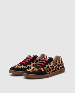 Dolce&Gabbana Children's brown leather sneakers DG Originals DA5267AU2023036
