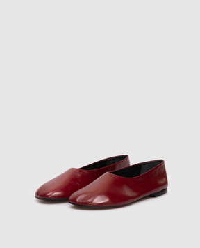 PROENZA SCHOULER Burgundy leather Glove ballet flats SH253063L004FR