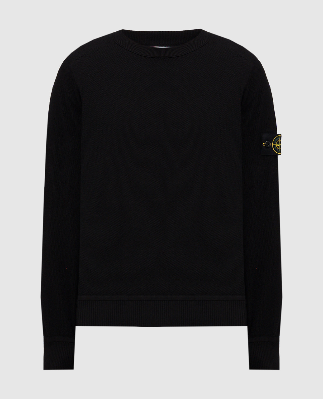 

Black jumper with logo patch Stone Island