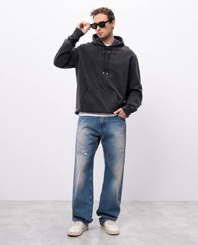 Balmain Blue jeans with holes EH1ML155DF44