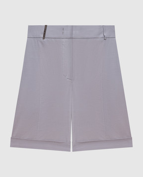 Peserico Grey shorts with lapels P0414001919