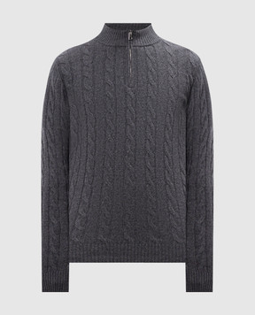 Cashmere&Whiskey Gray cashmere jumper MU9651307341TR