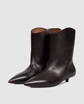 Marsell Brown leather ankle boots Spino MW8731P010
