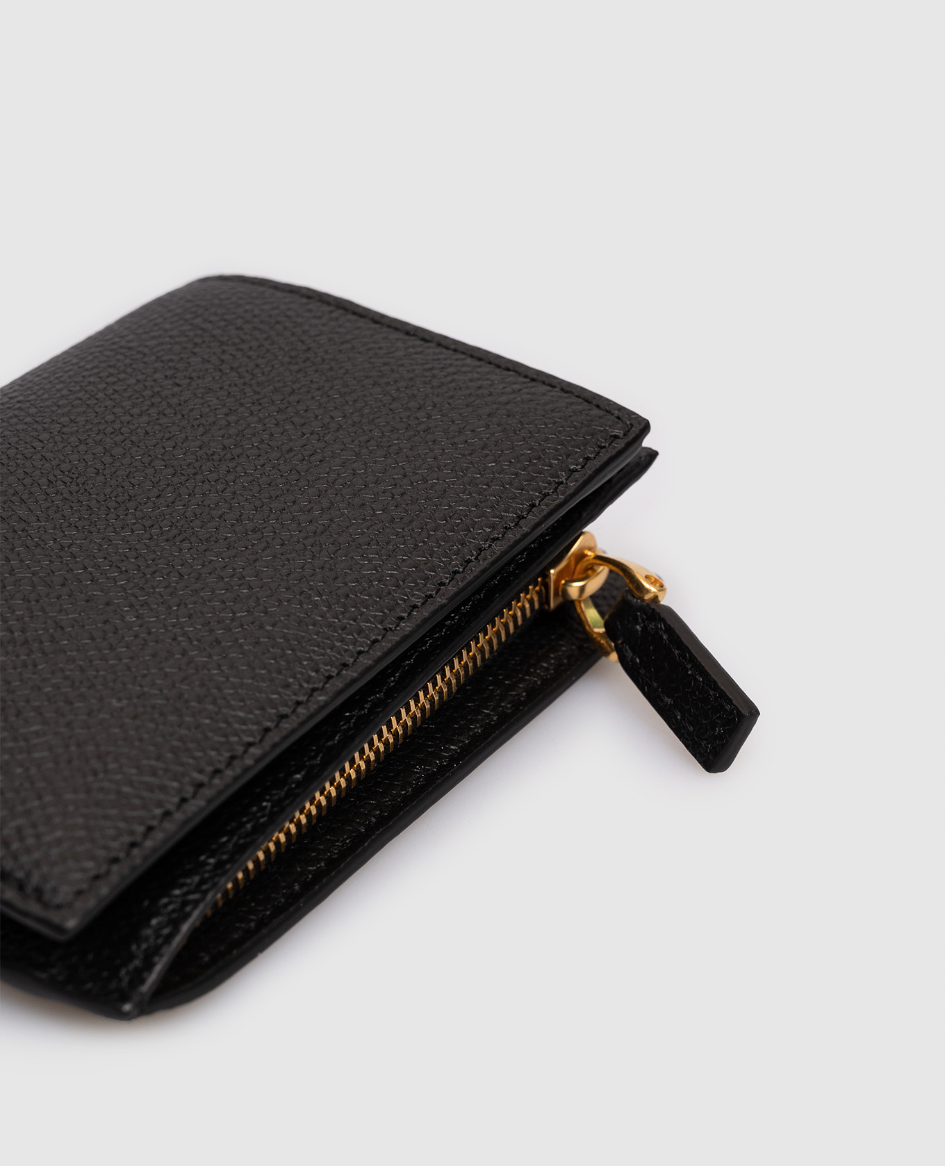 Black leather wallet Vlogo Valentino 4