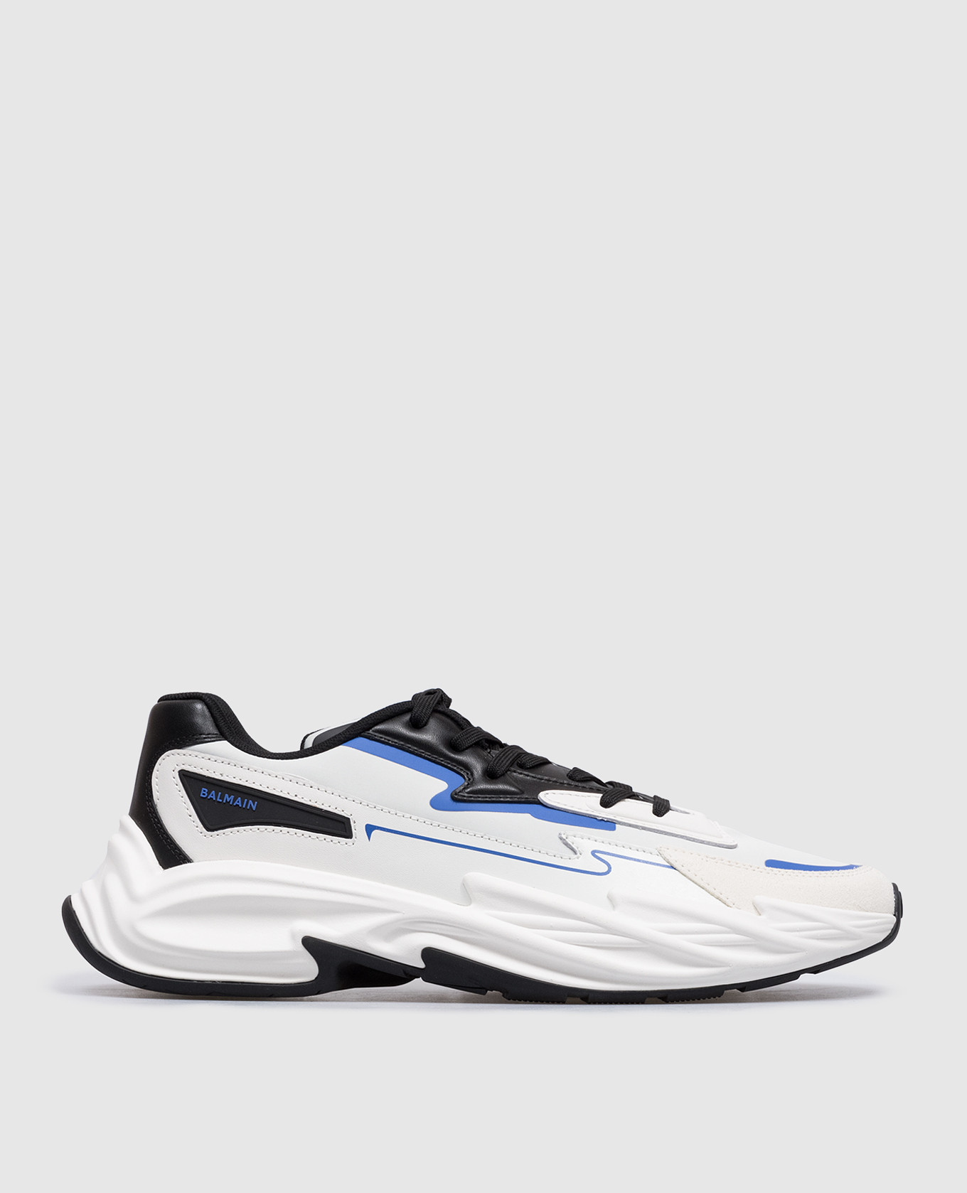 

Blue Run-Row combo sneakers with logo Balmain, Light blue