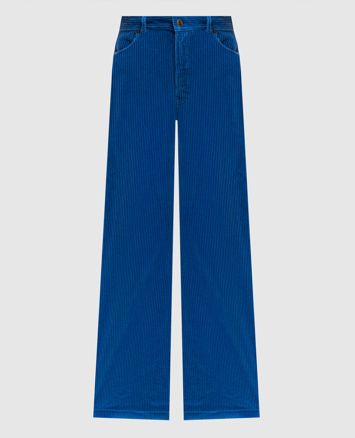

Blue corduroy flared pants La DoubleJ