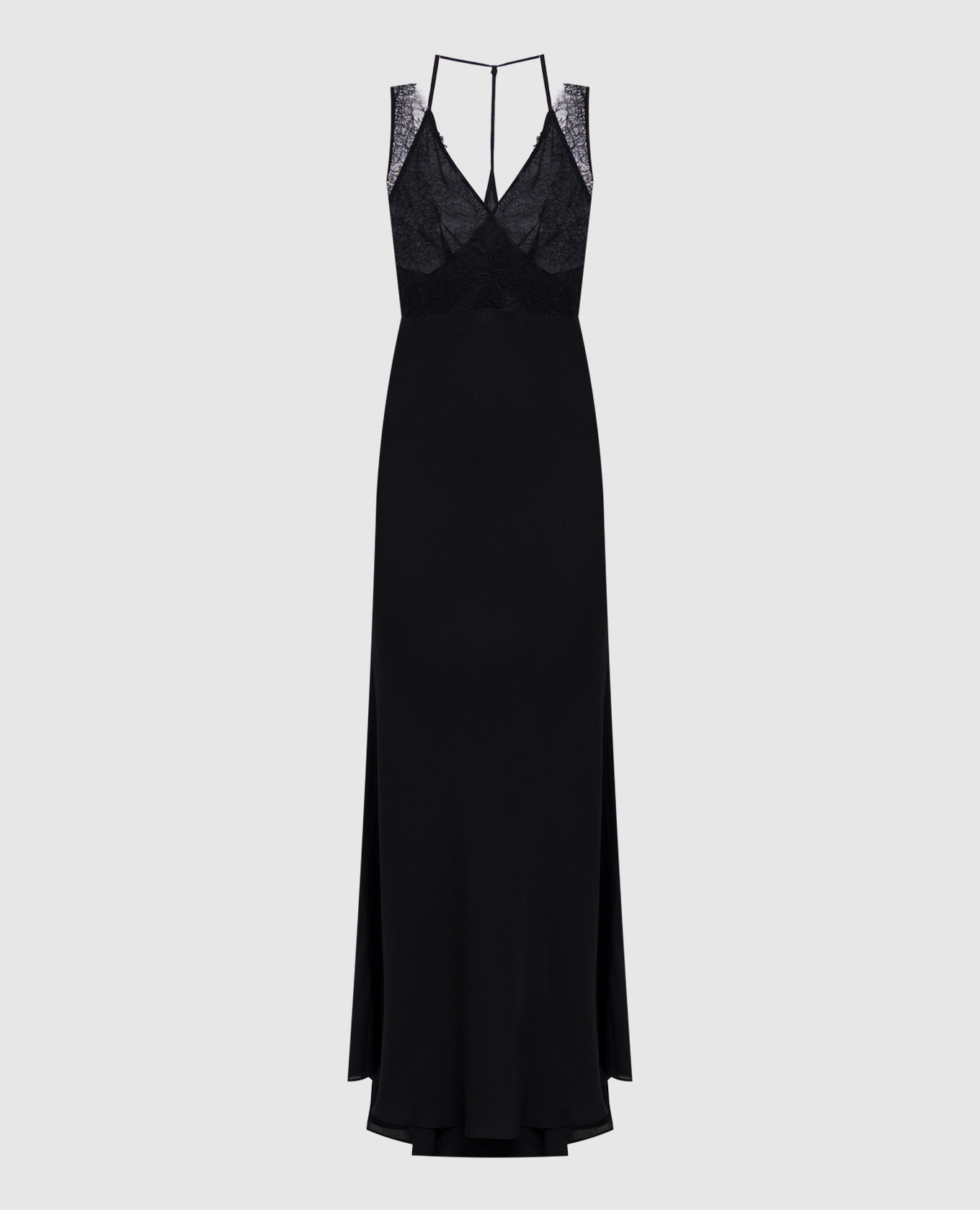 

Black double-layered silk dress Jacob Lee