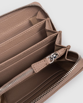 Gianni Chiarini Beige leather wallet with logo print PF5043GRNОЗ25