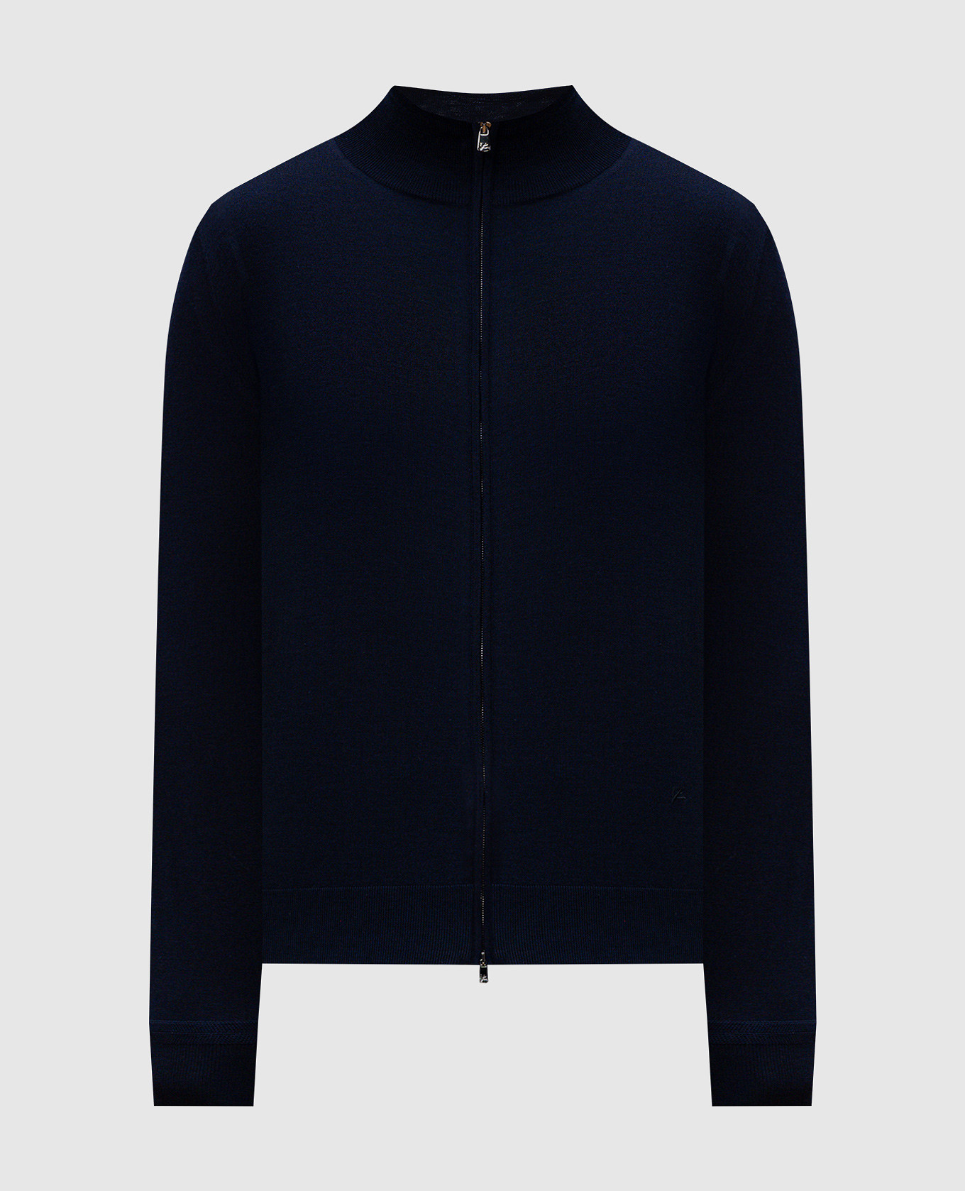 Blue wool cardigan ISAIA